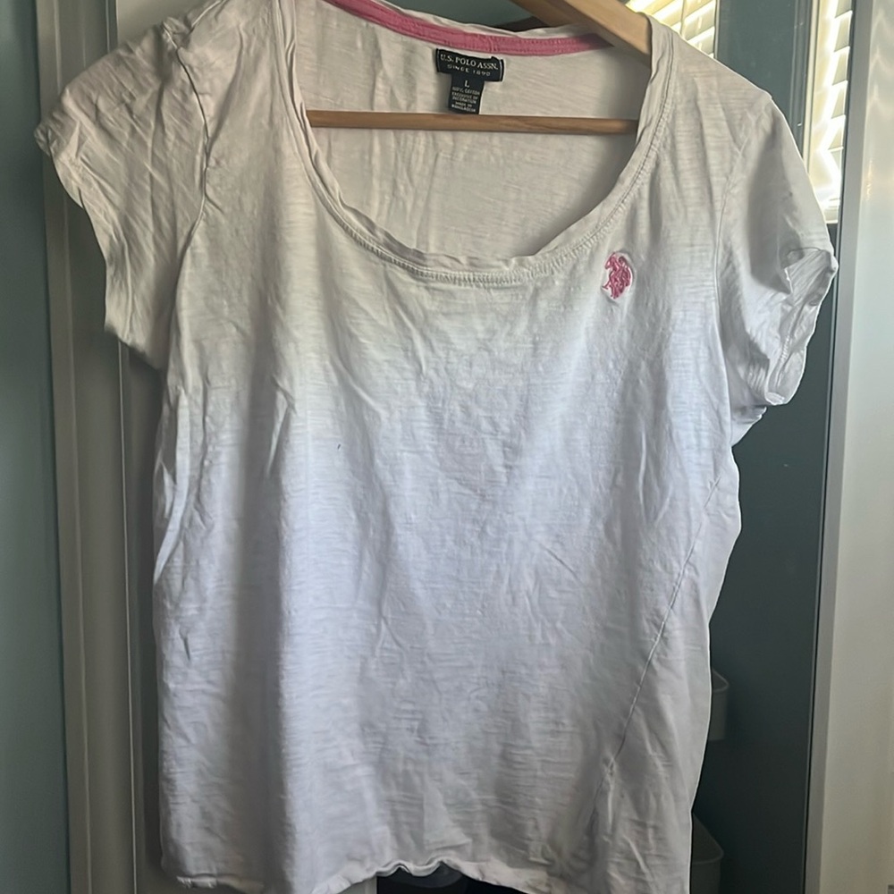 Plain white t-shirt